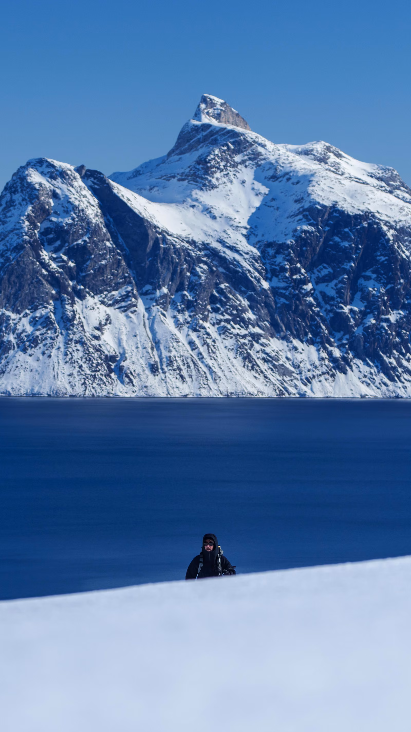 Snow, ice, Nuuk, Greenland