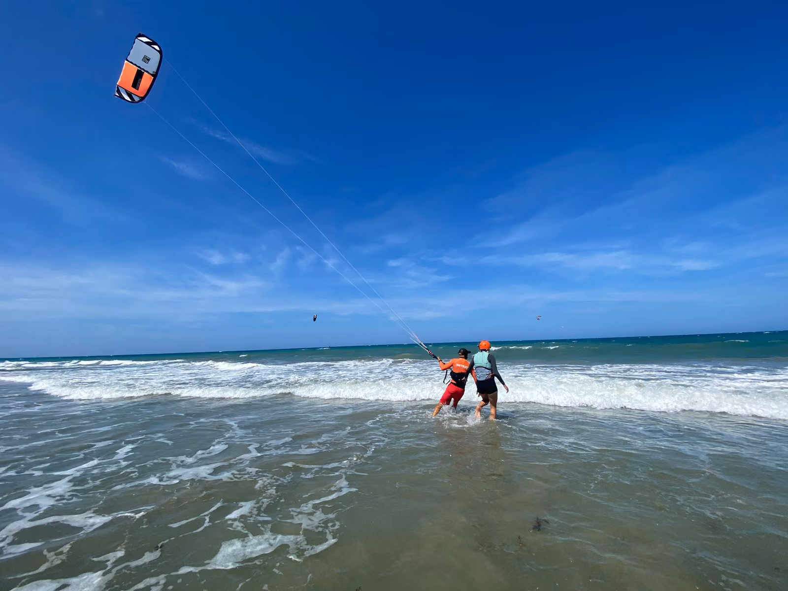 People with sky, the ocean, Dominican Republic