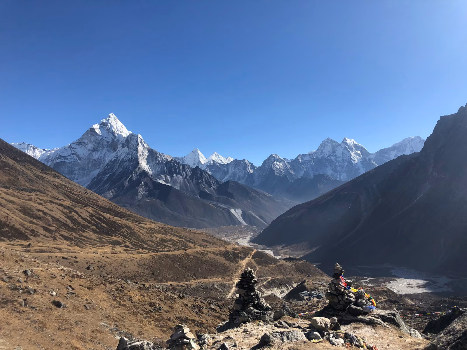Sky, mountains, Everest region, Nepal