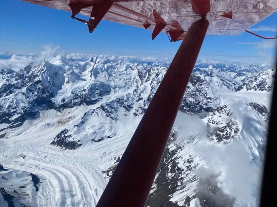 Sky, snow, Denali, Alaska