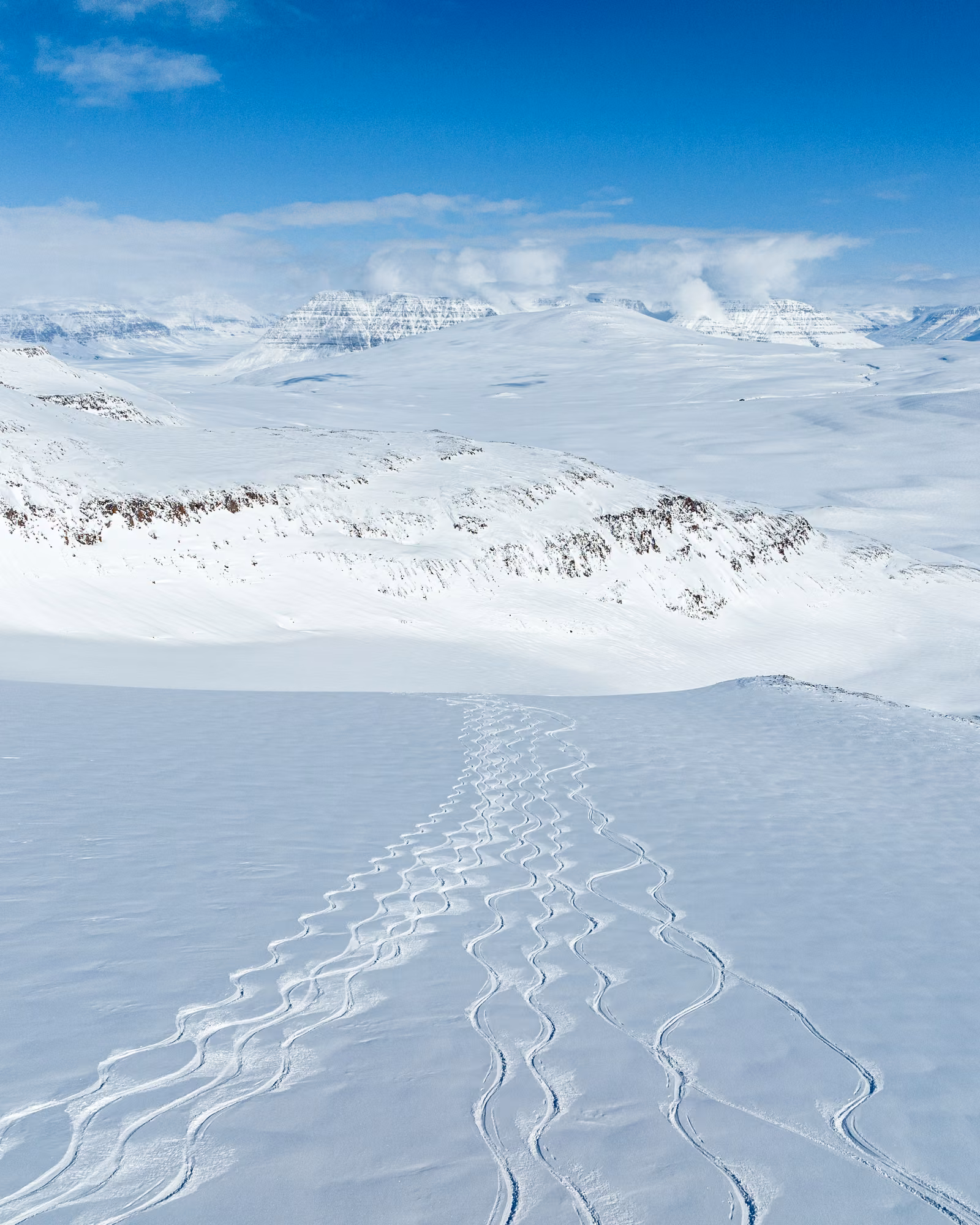 Snow, ice, Disko Island, Greenland