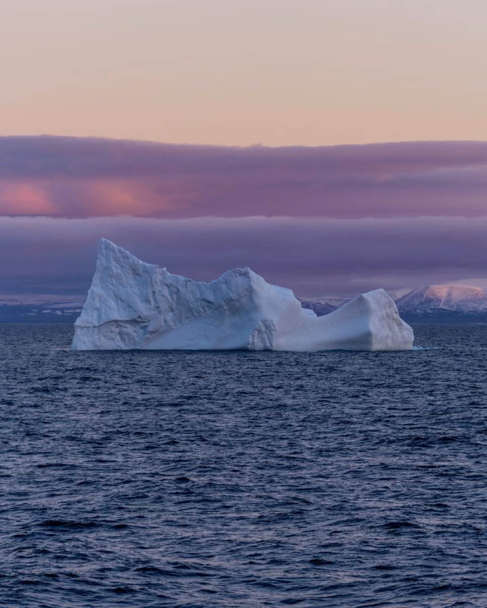 Ice, an iceberg, Northwest Passage, Nunavut