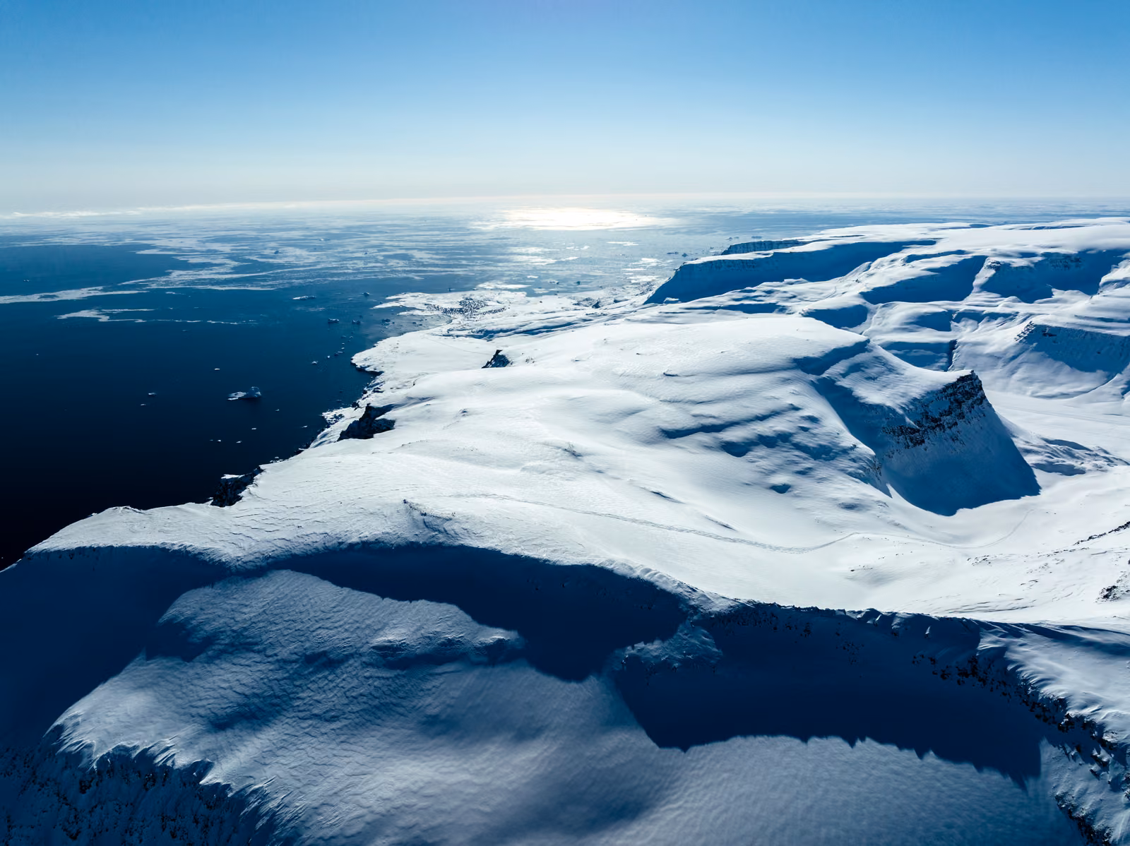 Snow, ice, Disko Island, Greenland