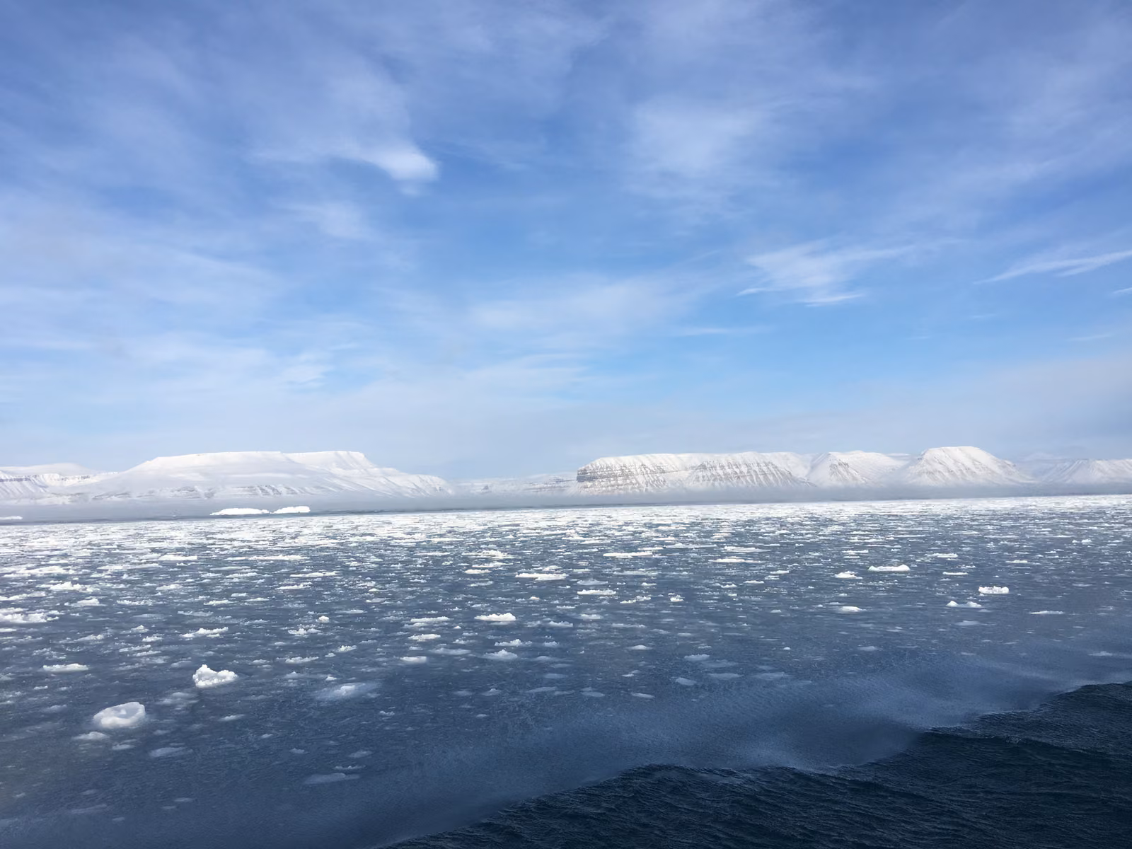 Sky, ice, Svalbard, Norway