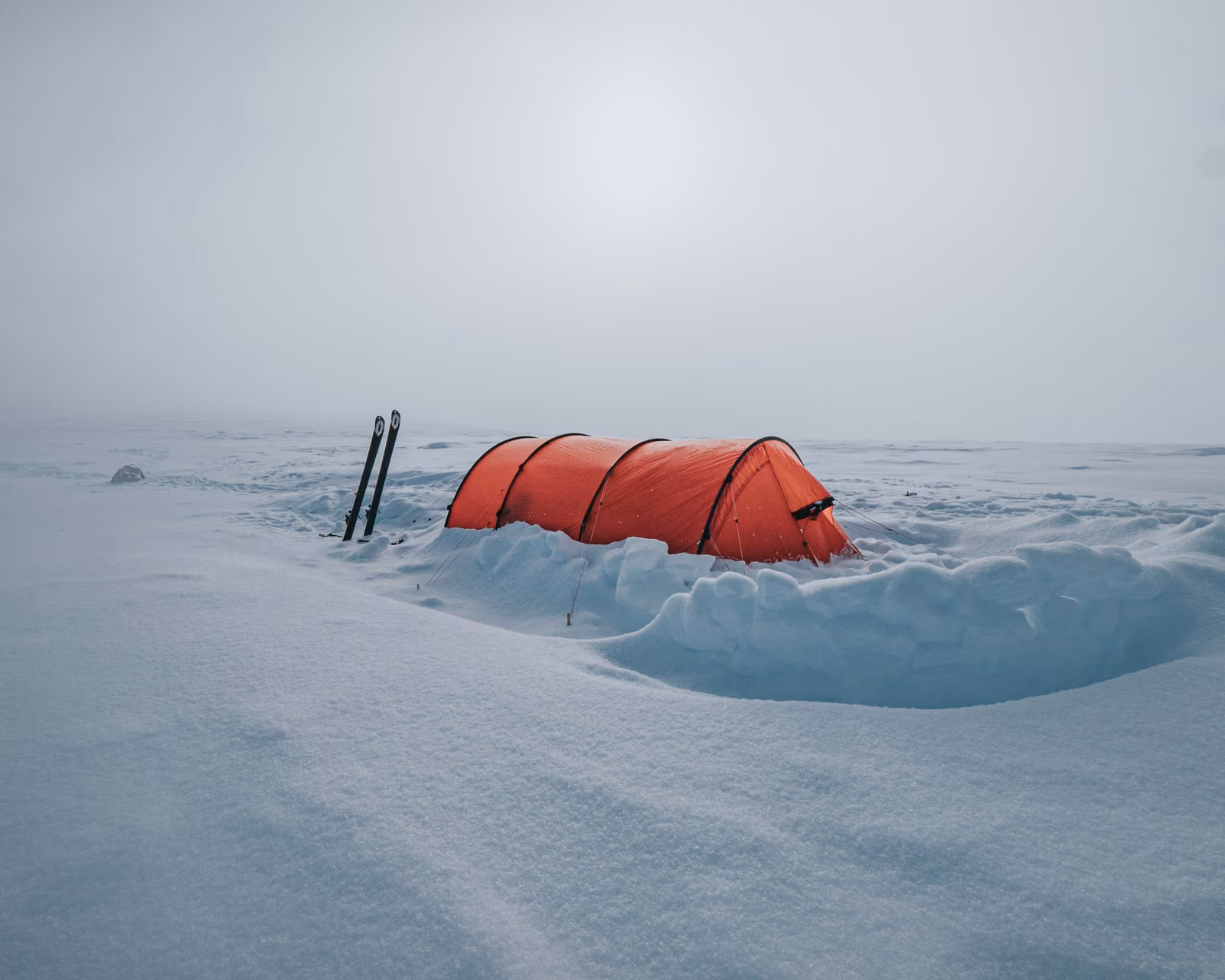 Snow, ice, Svalbard, Norway
