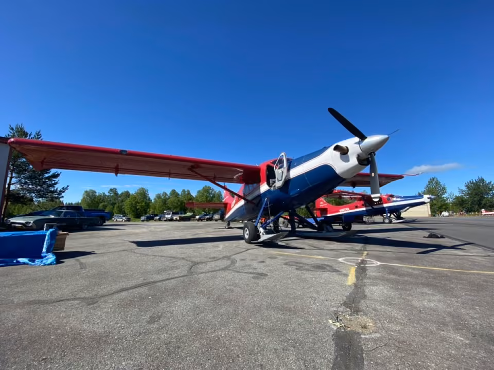 An aircraft, sky, Denali, Alaska