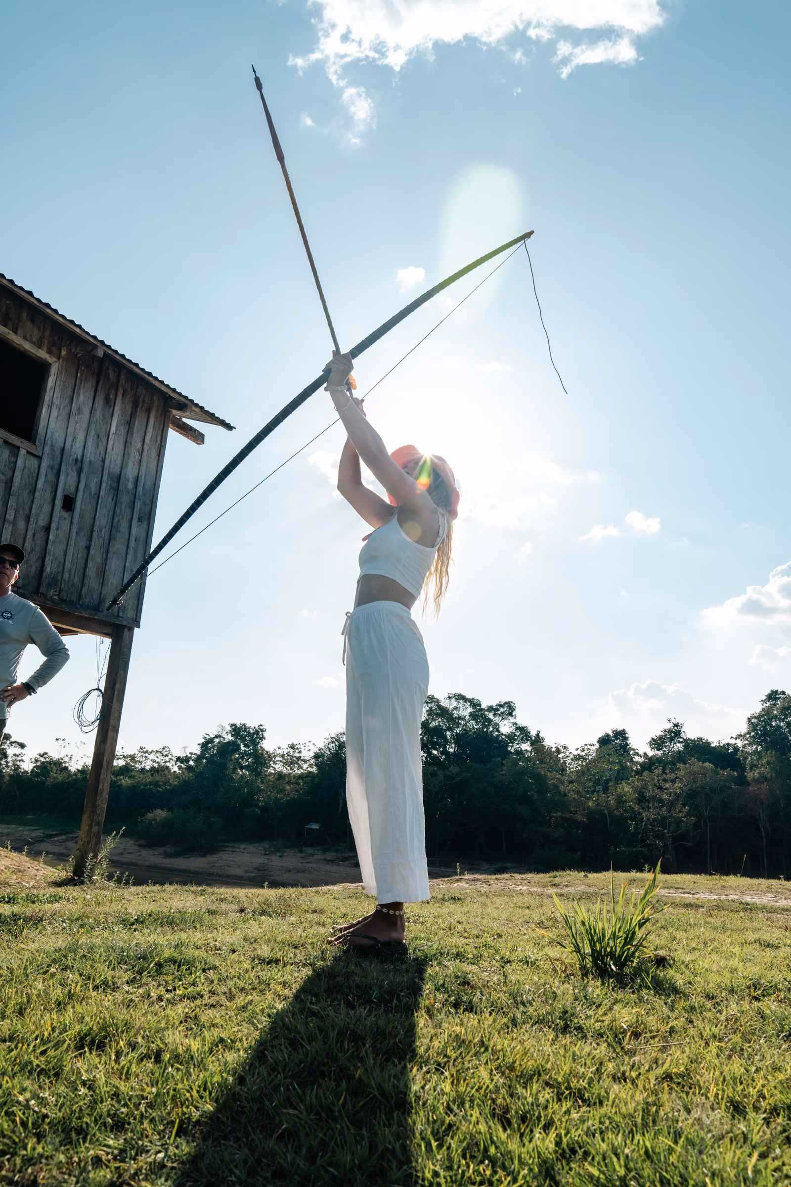 People with sky, Brazilian Amazon