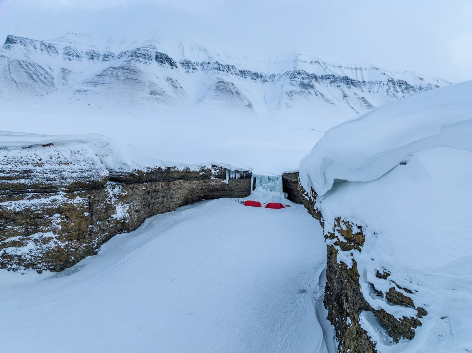 Snow, ice, Longyearbyen, Svalbard