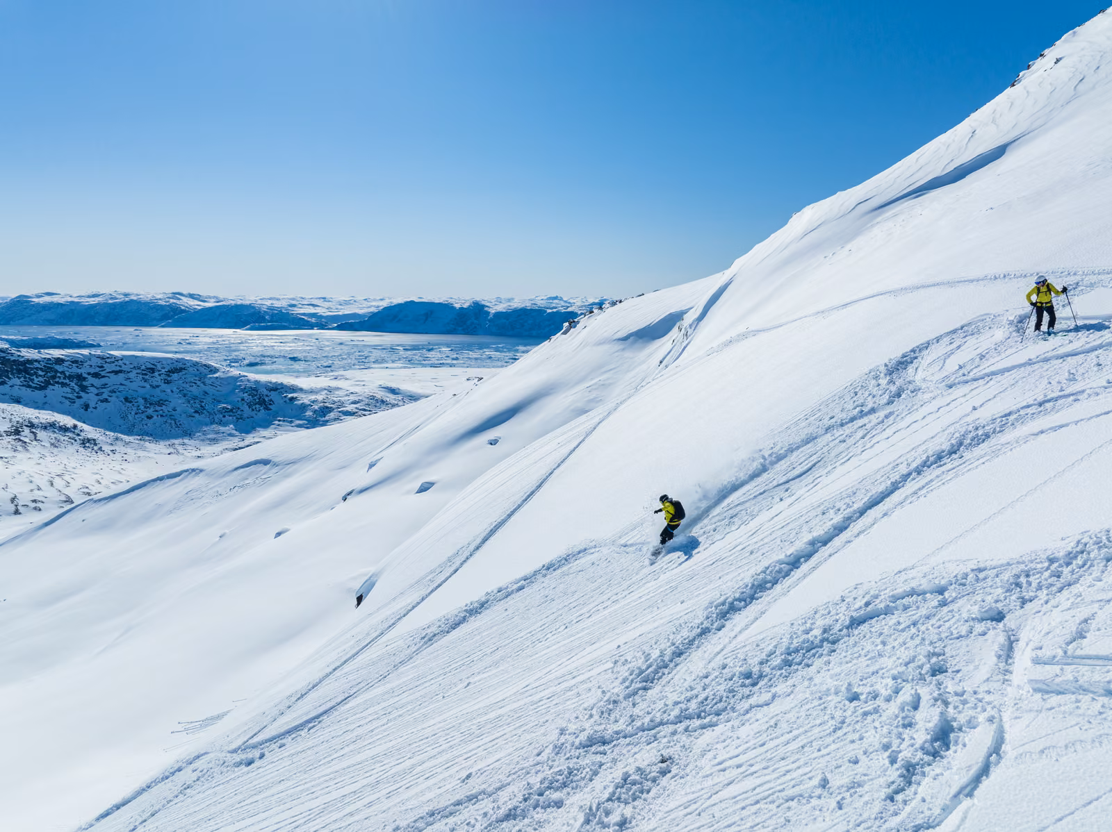 Snow, ice, Disko Island, Greenland