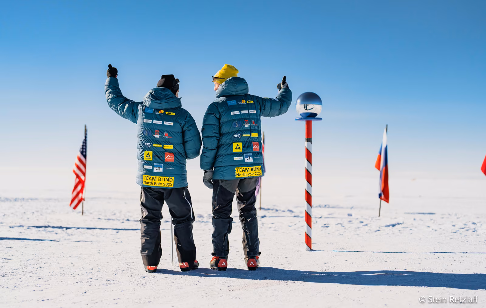 People with snow, ice, The South Pole