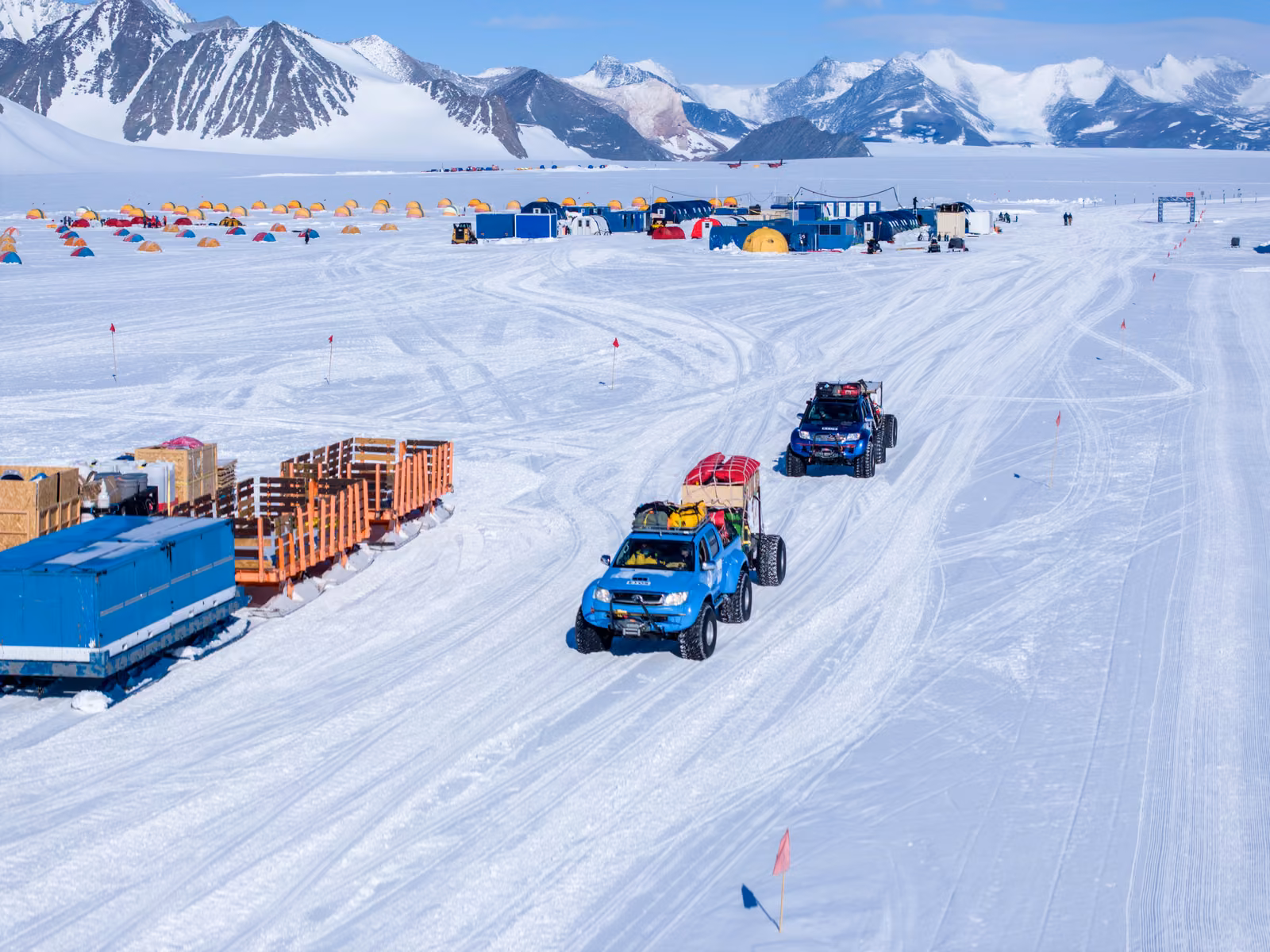 Snow, ice, The South Pole